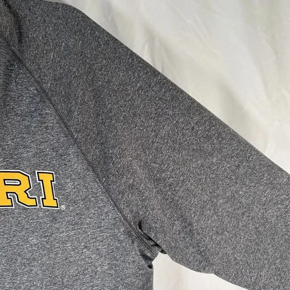 Missouri Tigers Shirt Men's Large Grey Long Sleeve Crew Neck Pullover - Picture 6 of 10